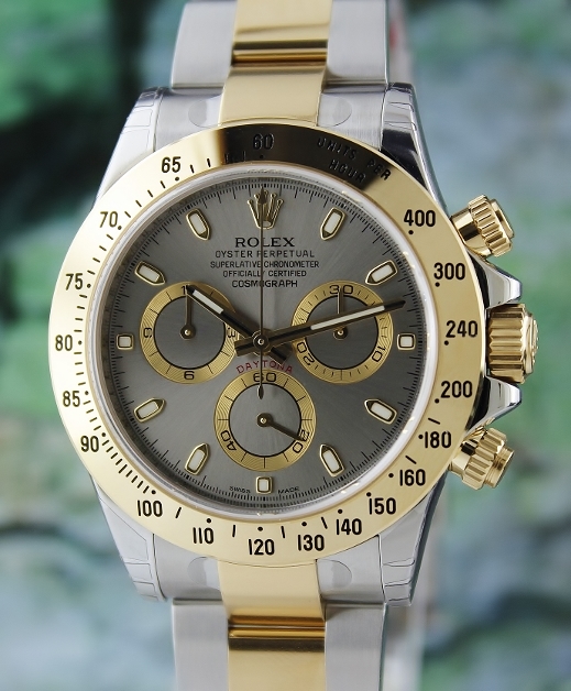 (image for) UNWORN ROLEX OYSTER GOLD AND STEEL DAYTONA COSMOGRAPH - 116523